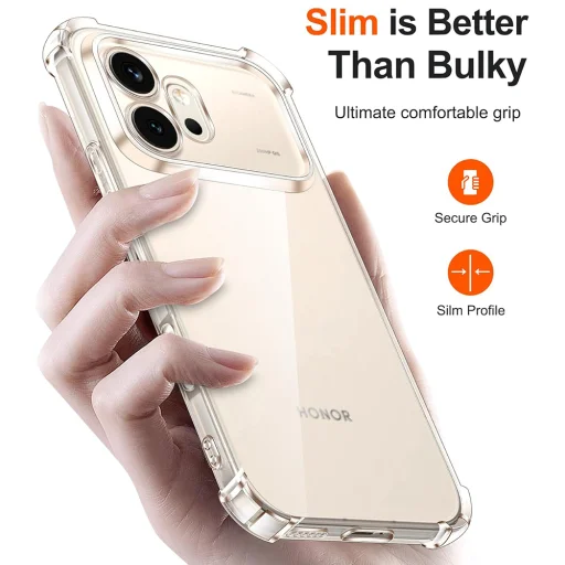 Honor 600 Átlátszó Techsuit Ütésálló Szilikon tok - 4