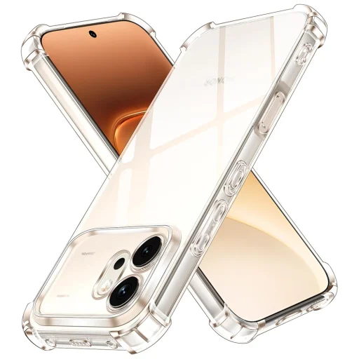 Priehľadný silikónový obal Techsuit odolný voči nárazom pre Honor 600 - 1