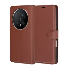 Honor Magic8 Pro hnedé kožené flipové puzdro Techsuit