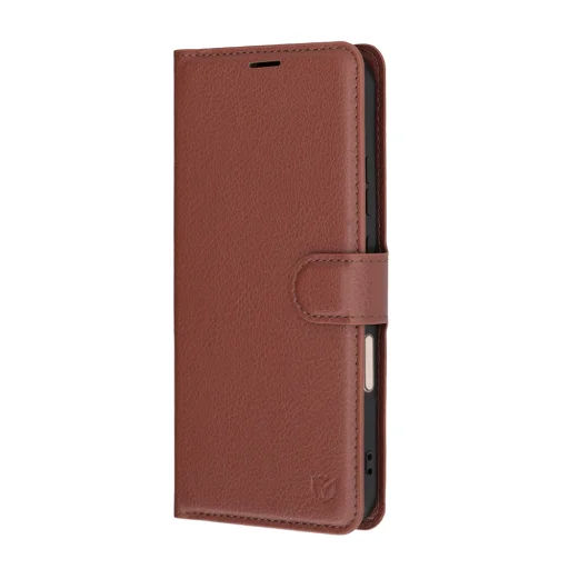 Honor Magic8 Pro hnedé kožené flipové puzdro Techsuit - 4