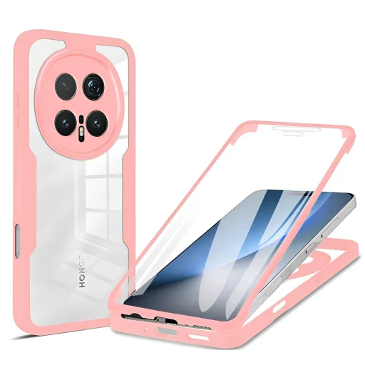 Honor Magic8 Pro Pink Techsuit ColorVerse 360 Series + puzdro s tvrdeným sklom - 1