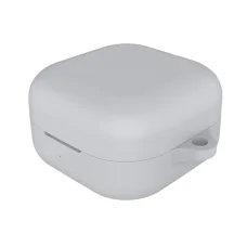 Samsung Galaxy Buds 4 / 4 Pro sivé silikónové flipové puzdro Techsuit, hladký ultratenký materiál