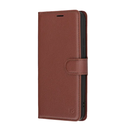 Xiaomi Redmi Note 15 Pro+ 5G / Poco M8 Pro 5G hnedé kožené flipové puzdro Techsuit - 4