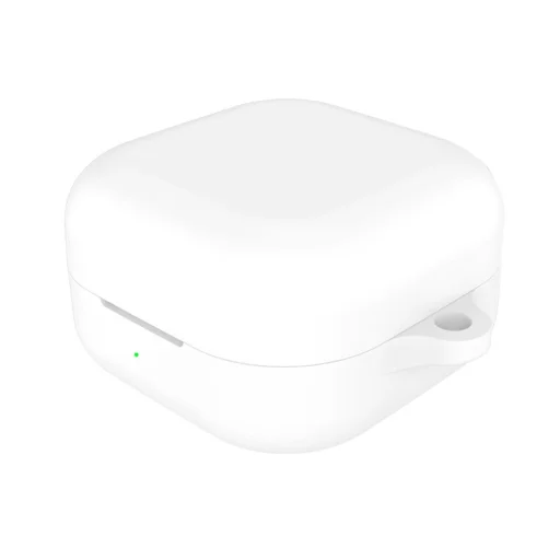 Samsung Galaxy Buds 4 / Buds 4 Pro biele silikónové puzdro Techsuit, hladký ultratenký materiál - 1