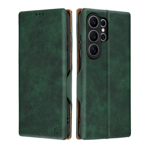 Zelené puzdro Techsuit Safe Wallet Plus pre Samsung Galaxy S26 Ultra - 1