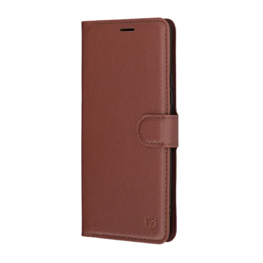 Xiaomi Redmi Note 15 5G / Note 15 4G / Poco M8 5G Hnedé kožené flipové puzdro Techsuit - 4