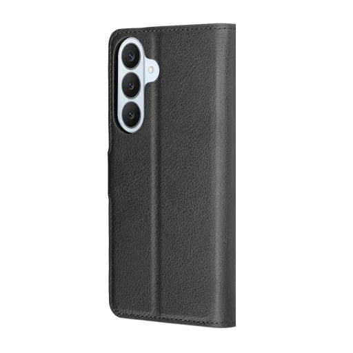 Samsung Galaxy S26 čierne kožené flipové puzdro Techsuit - 5