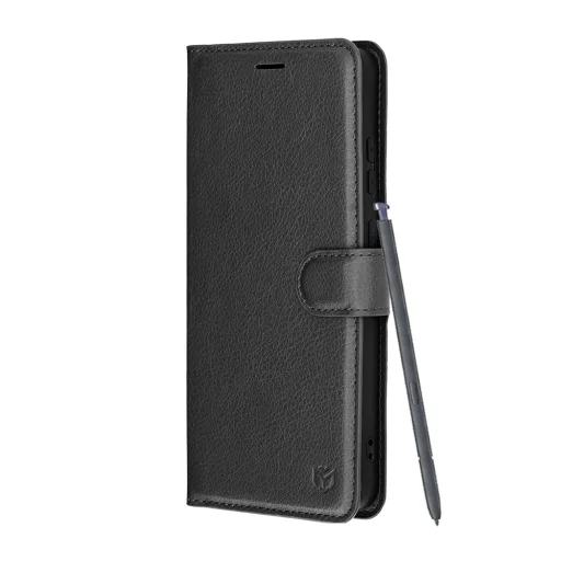 Samsung Galaxy S26 Ultra čierne Techsuit - Leather Folio puzdro - 4