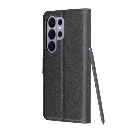 Samsung Galaxy S26 Ultra čierne Techsuit - Leather Folio puzdro - 5