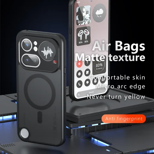 Nothing Phone 4a Pro matné čierne puzdro Techsuit PureFrost MagSafe - 2