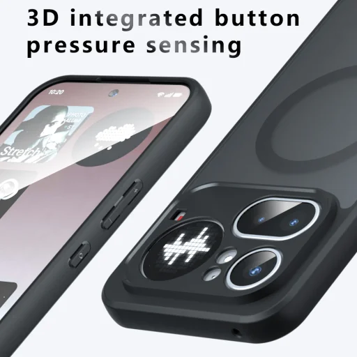Nothing Phone 4a Pro matné čierne puzdro Techsuit PureFrost MagSafe - 3
