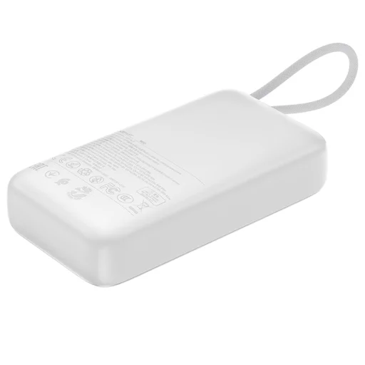 Acefast - Powerbanka (M32) - s teleskopickým káblom, Type-C, rýchlonabíjanie, PD35W, 10000mAh - Strieborná - 3