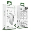 Acefast - Powerbank (M34) - teleszkópos kábellel, Type-C, Gyors töltés, PD45W, 20000mAh - Ezüst thumbnail