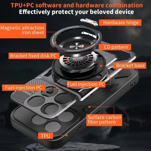 Modré puzdro Techsuit RuggedCam pre Xiaomi 17 - 6