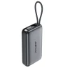 Acefast - Power Bank (M32) - teleszkópos kábellel, Type-C, Gyors töltés, PD35W, 10000mAh - Fém szürke thumbnail
