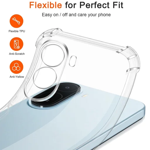 Priehľadné nárazuvzdorné silikónové puzdro Techsuit pre Xiaomi Redmi A7 Pro - 2