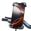 Blavec BVC-01 Velo kerékpáros/motoros mobiltelefon tartó indukciós töltéssel és rázkódás csillapítással (BVC01-ICSAHB) fekete thumbnail
