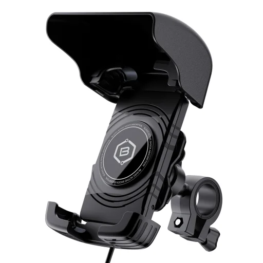 Blavec BVC-01 Velo kerékpáros/motoros mobiltelefon tartó indukciós töltéssel és rázkódás csillapítással (BVC01-ICSAHB) fekete - 5