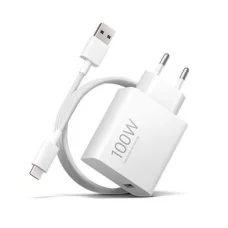 Xiaomi MDY-19-ER USB-A 100W cestovná nabíjačka + dátový kábel 6A USB-C biela