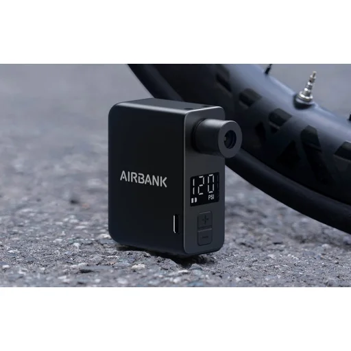 Cycplus AS1 PRO POCKET PRO AIRBANK mini cyklistická pumpa čierna - 2