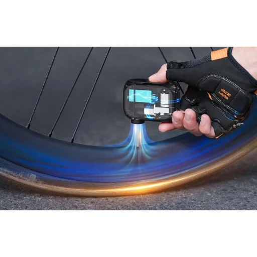 Cycplus AS210 PRO AT1 PRO anoutway mini pumpa na bicykel čierna - 3