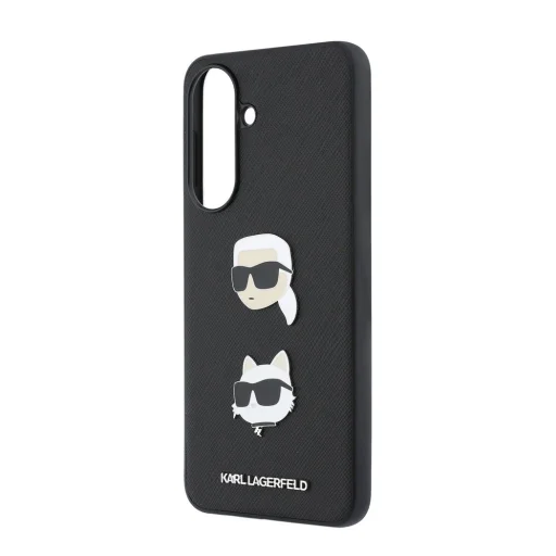 Karl Lagerfeld Liquid Silicone Metal Karl a Choupette puzdro pre Samsung Galaxy A57 - 5