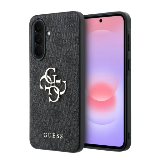 Guess PU 4G Metal Logo Case for Samsung Galaxy A37 Grey - 1