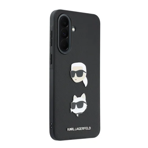 Karl Lagerfeld Liquid Silicone Metal Karl and Choupette puzdro pre Samsung Galaxy A37 - 4