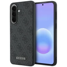  Samsung Galaxy A37 Szürke Guess PU 4G Metal Classic Logo tok