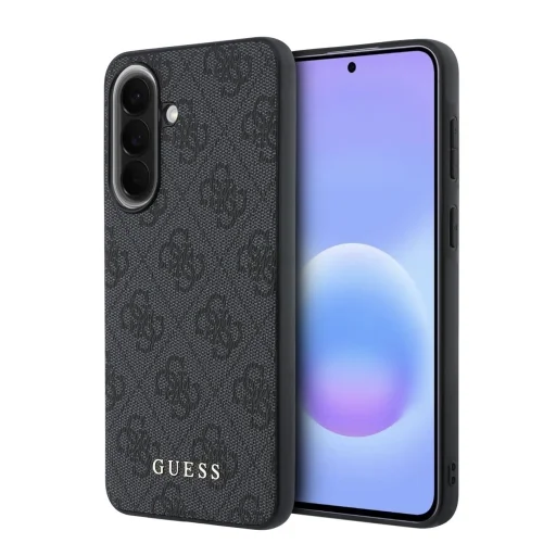 Guess PU 4G Metal Classic Logo puzdro pre Samsung Galaxy A57 sivé - 1