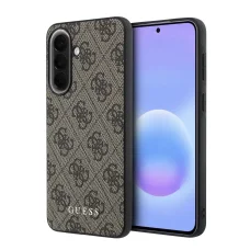 Guess PU 4G Metal Classic Logo puzdro pre Samsung Galaxy A57 hnedé