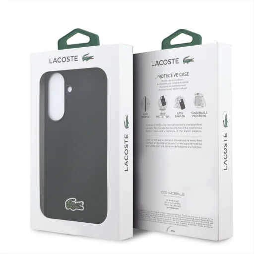 Lacoste Iconic Petit Pique Szövött Logós MagSafe Tok Samsung Galaxy A57 Fekete tok - 7