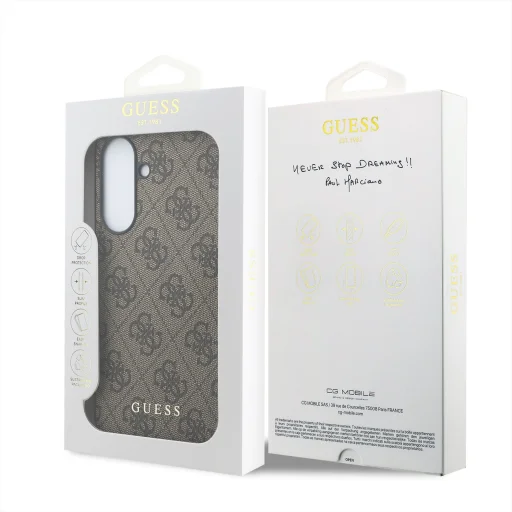 Guess 4G Charm puzdro pre Samsung Galaxy A37, hnedé puzdro - 7