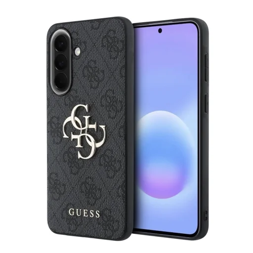 Guess PU 4G Metal Logo puzdro pre Samsung Galaxy A57 sivé - 1