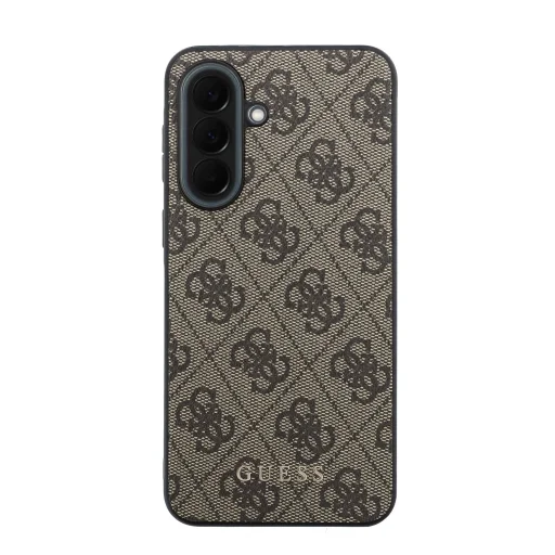 Guess PU 4G Metal Classic Logo puzdro pre Samsung Galaxy A37 hnedé - 3