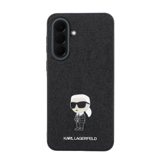 Karl Lagerfeld Fixed Glitter Metal Ikonik puzdro pre Samsung Galaxy A37 čierne - 3