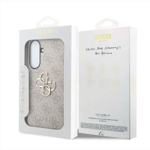 Guess PU 4G Metal Logo puzdro pre Samsung Galaxy A57 ružové - 7