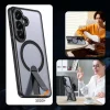 Puzdro Hybrid Armor X pre Samsung Galaxy A57 so stojanom, kompatibilné s MagSafe - čierne thumbnail