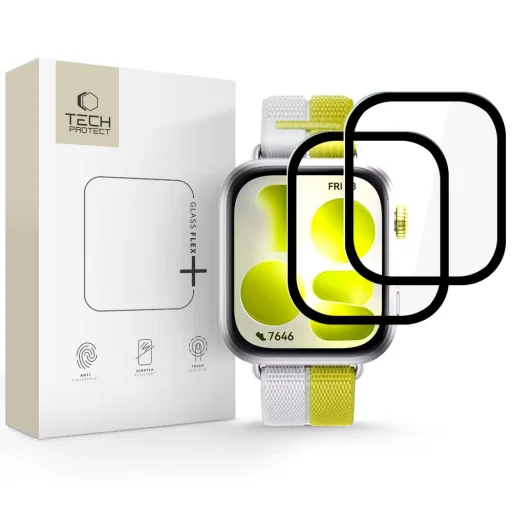 Huawei Watch Fit 5 Tech-Protect Glass Flex+ hybridné ochranné sklo 2 ks čierne - 1