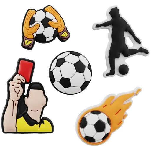 3D futball matrica 5 db-os készlet - 1