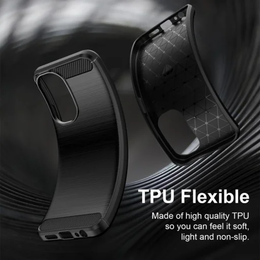 Xiaomi Redmi A7 Pro Fekete Techsuit - Carbon Silicon tok - 3
