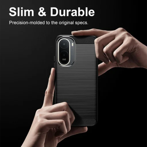 Xiaomi Redmi A7 Pro Fekete Techsuit - Carbon Silicon tok - 4
