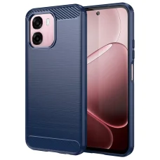 Oppo A6x 4G / A6x 5G Kék Techsuit Carbon Szilikon tok