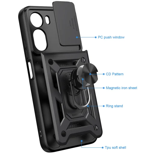 Xiaomi Redmi A7 Pro Fekete Techsuit CamShield sorozat tok - 3