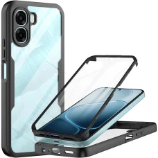 Oppo A6x 4G / A6x 5G Čierne Techsuit ColorVerse 360 Séria + puzdro s ochranou obrazovky