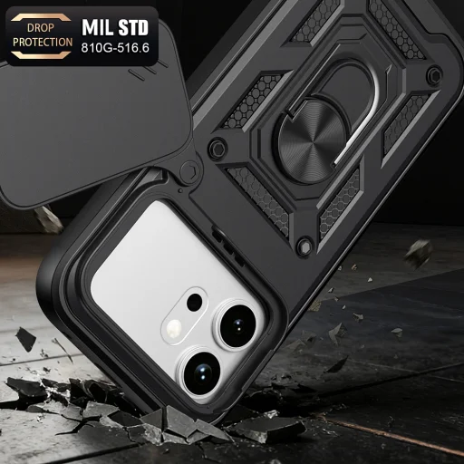 Honor 600 Kék Techsuit - CamShield sorozat tok - 5