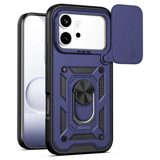 Puzdro Techsuit série CamShield pre Honor 600 – modré - 1