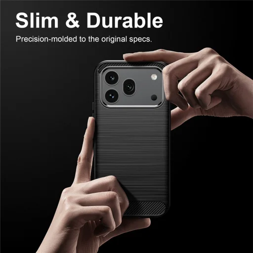 Honor 600 Čierne Techsuit - Carbon Silicone puzdro - 5