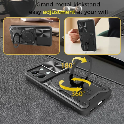 Xiaomi Redmi A7 Pro Fekete Techsuit CamGuard Pro tok - 3