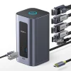 Baseus - 12in1 Dokkoló Állomás Nomos NU1 Air (B0114400) - 12 Port, 10Gbps, 100W PD, 4K Kijelzők - Szürke thumbnail